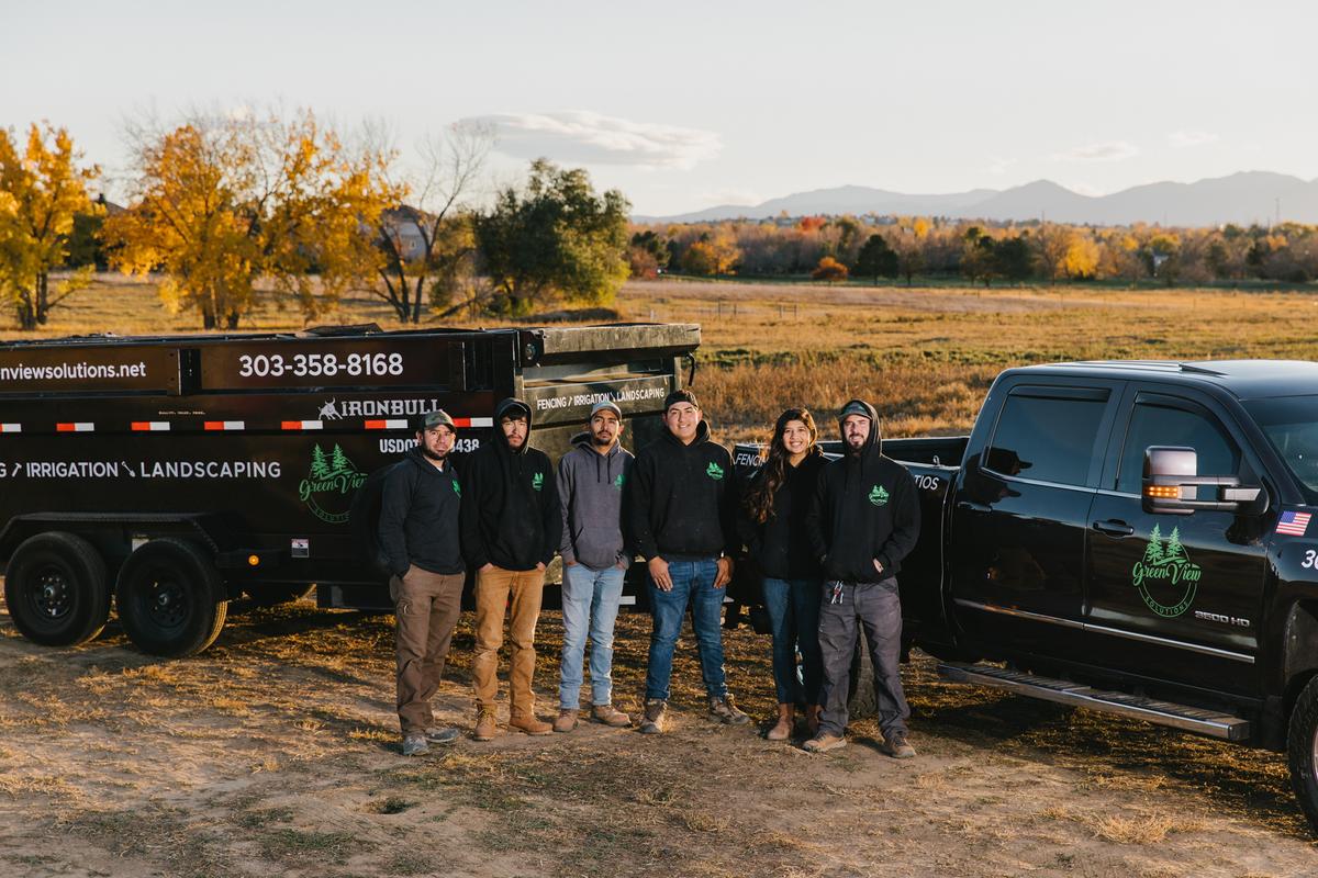 GreenView Solutions crew with truck